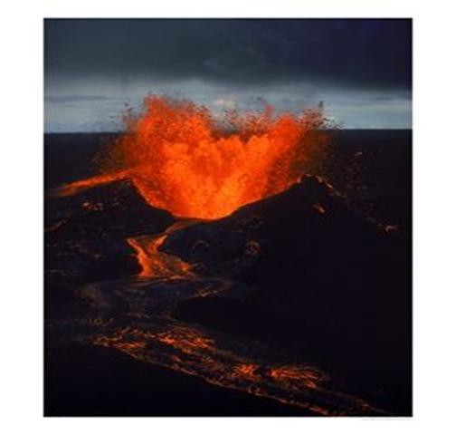 Kilauea Volcano Erupts, Big Island, HI Photographic Print by Joe Carini